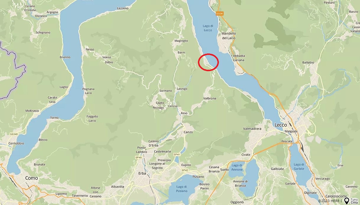 Scivola dal materassino e annega nel ramo lecchese del lago di Como a Onno: morto uomo di 32 anni