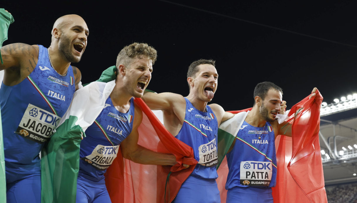 Mondiali atletica: Italia è argento nella staffetta