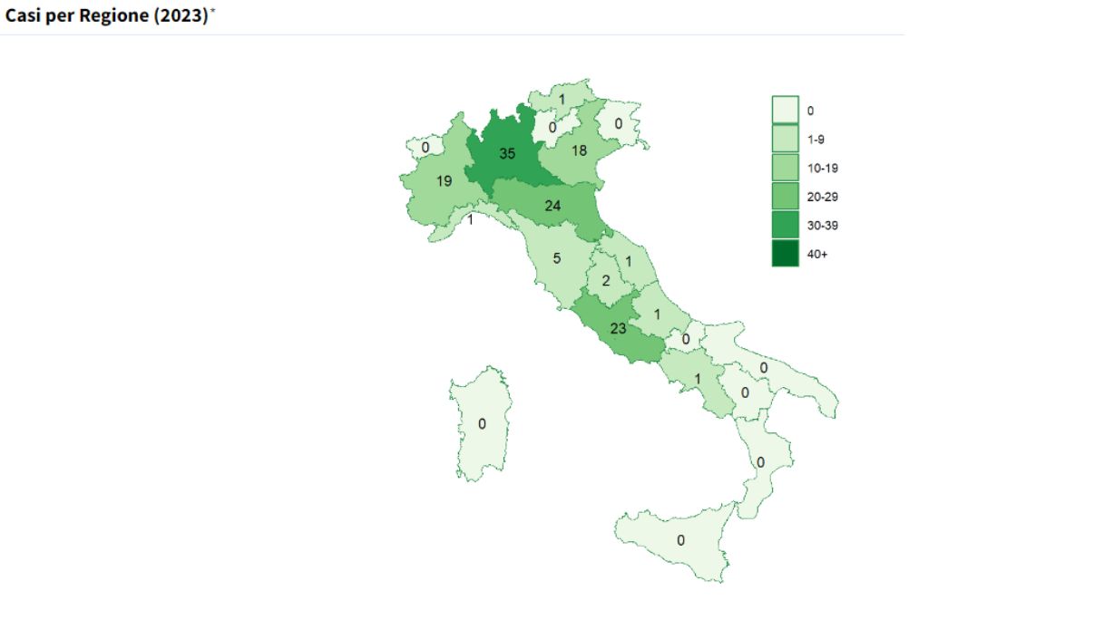 Salgono a 10 i casi di Dengue trasmessi localmente in Italia, 132 da inizio anno: i dati aggiornati dell’Iss
