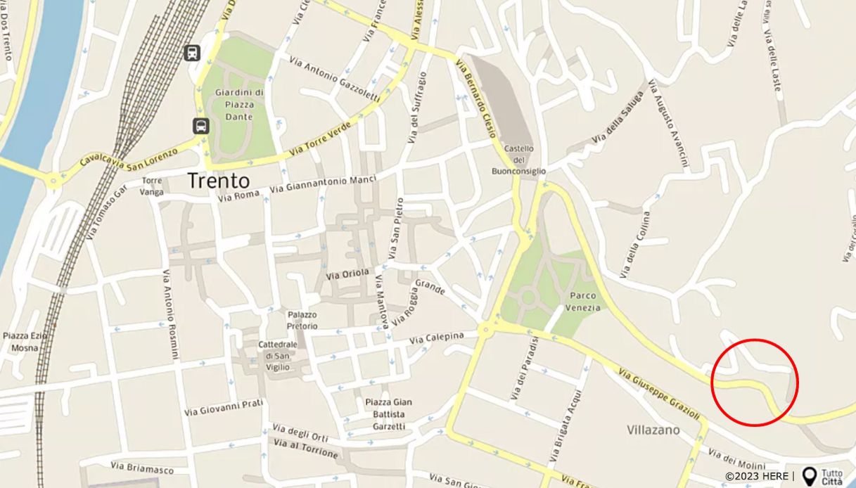 La mappa di Trento