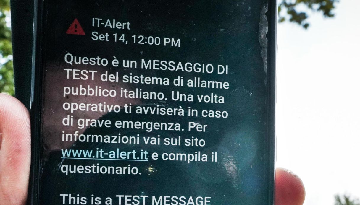 Il messaggio IT-Alert
