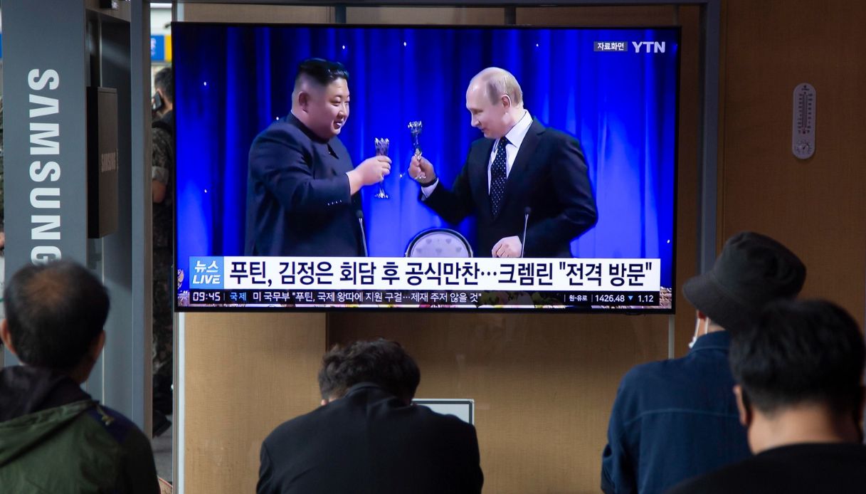 il leader nordcoreano Kim Jong-un con il presidente russo Vladimir Putin