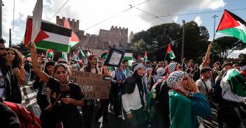 manifestazione palestina roma