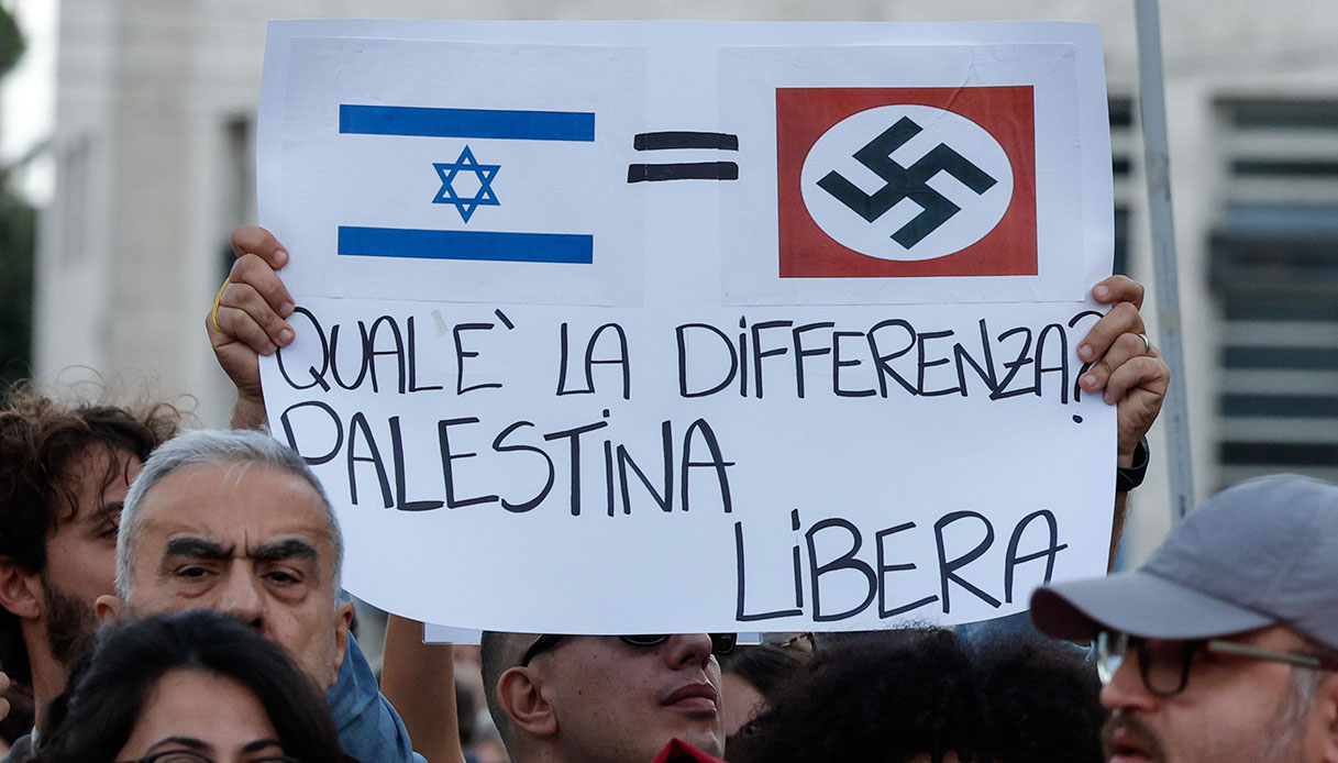 roma manifestazione palestina
