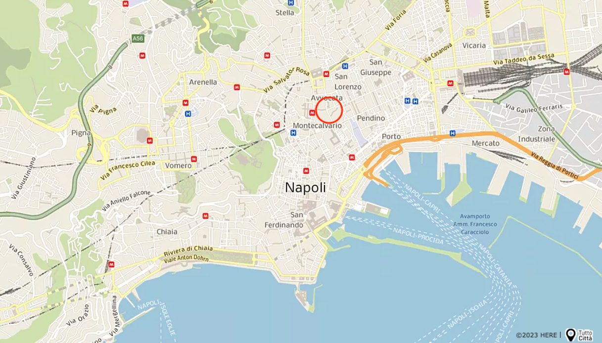 Vomero incendio Napoli