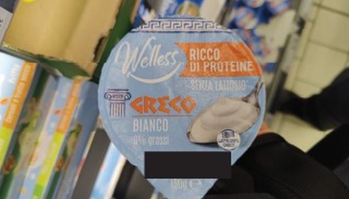 Yogurt greco Welless senza lattosio ritirato dai supermercati Penny Market: errore durante il confezionamento