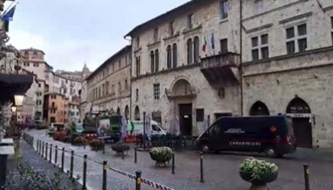 allarme bomba a Perugia