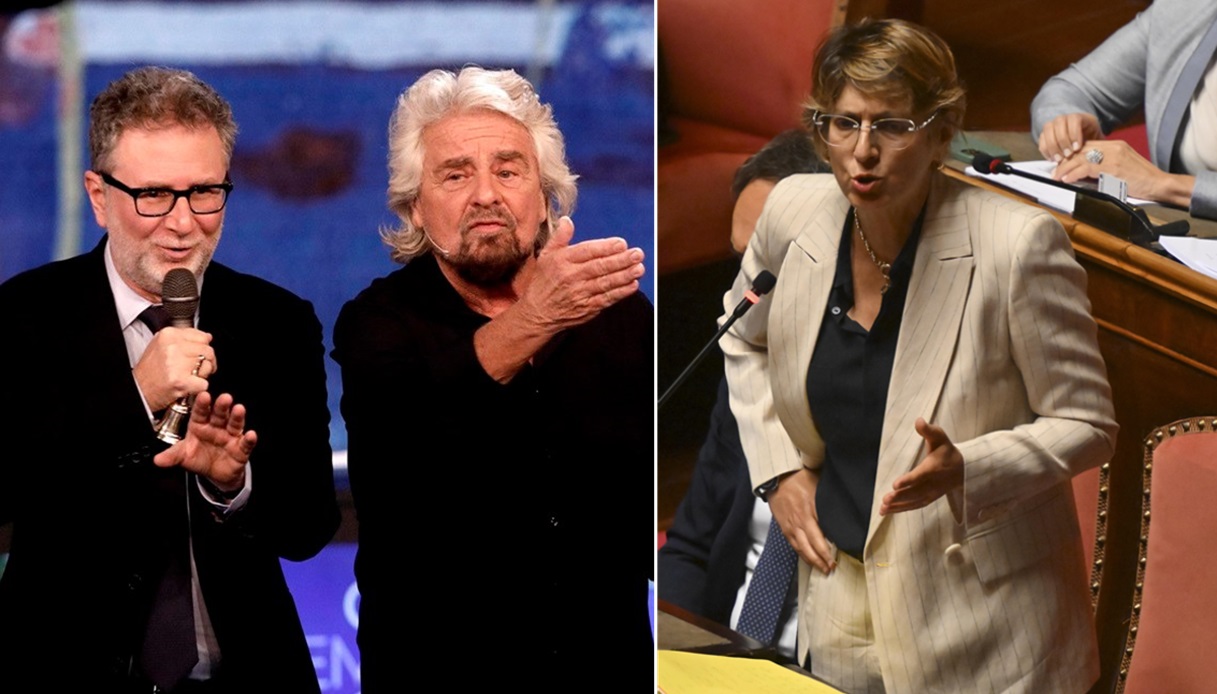 Grillo attacca Giulia Bongiorno a Che Tempo Che fa Fazio lo