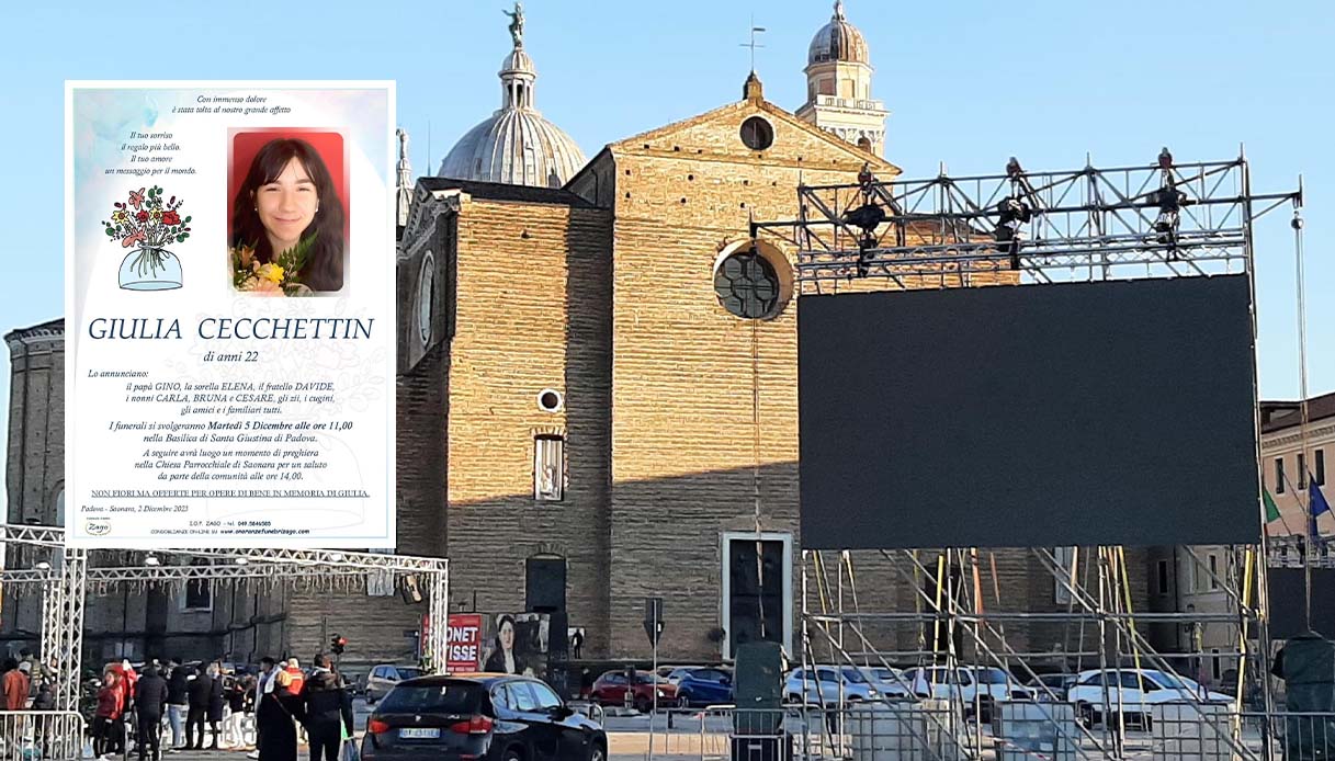 Dove vedere i funerali di Giulia Cecchettin in diretta tv martedì 5  dicembre: collegamenti su Rai 1 e Canale 5