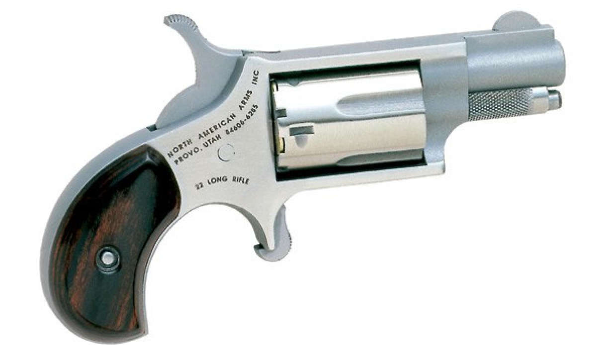 Una mini pistola North American arms Lr22