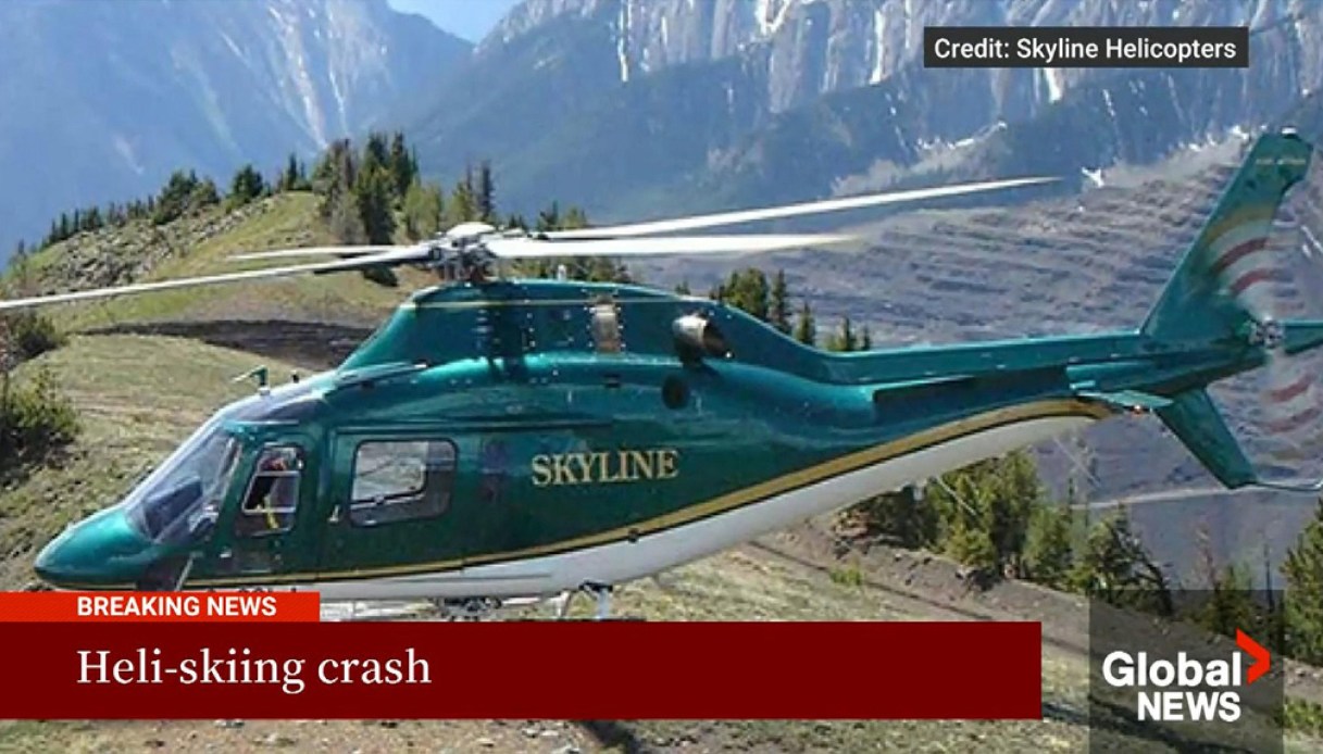 elicottero precipita in Canada durante heliskiing
