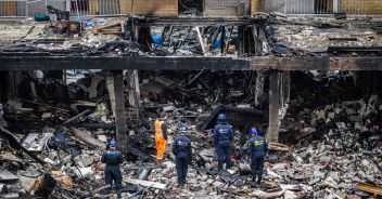 Incendio in un condominio a Rotterdam