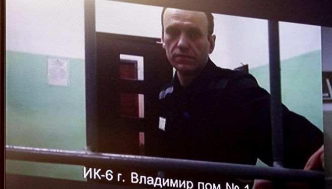 Navalny in collegamento dal carcere