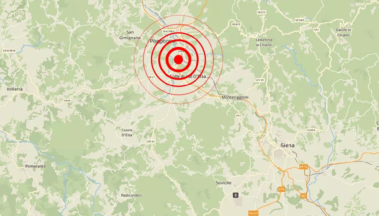 scossa di terremoto a siena