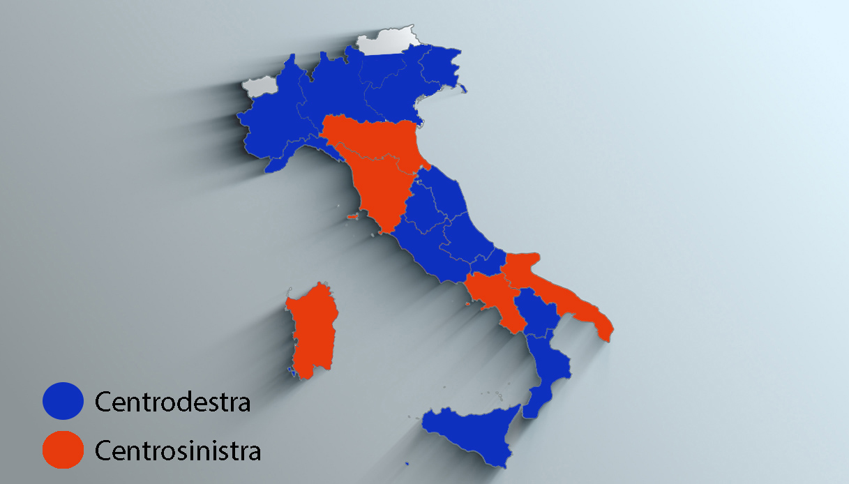 elezioni regionali 2024 mappa