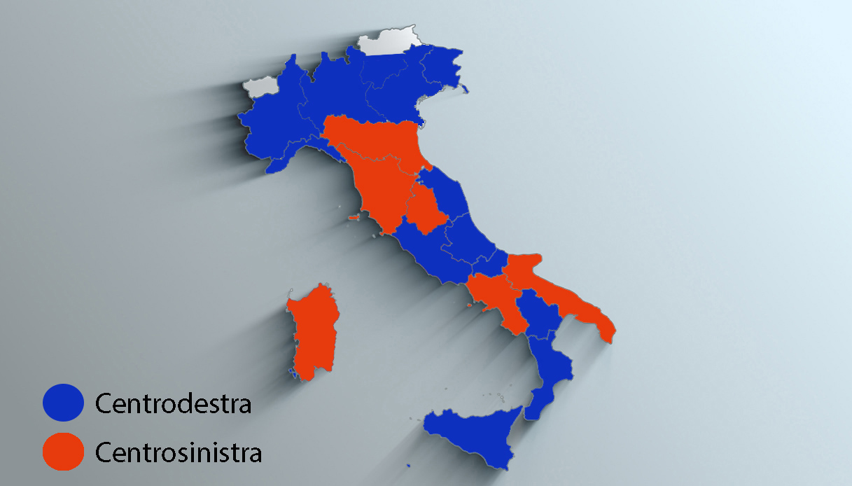 elezioni regionali 2024 mappa