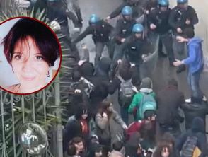 Sara Costanzo dopo le manganellate alla figlia durante gli scontri a Pisa: 