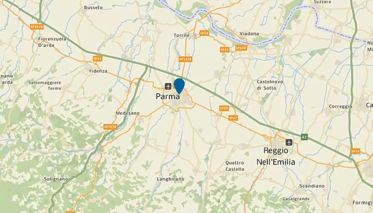 prof scuola medie studenti sasso Parma mappa