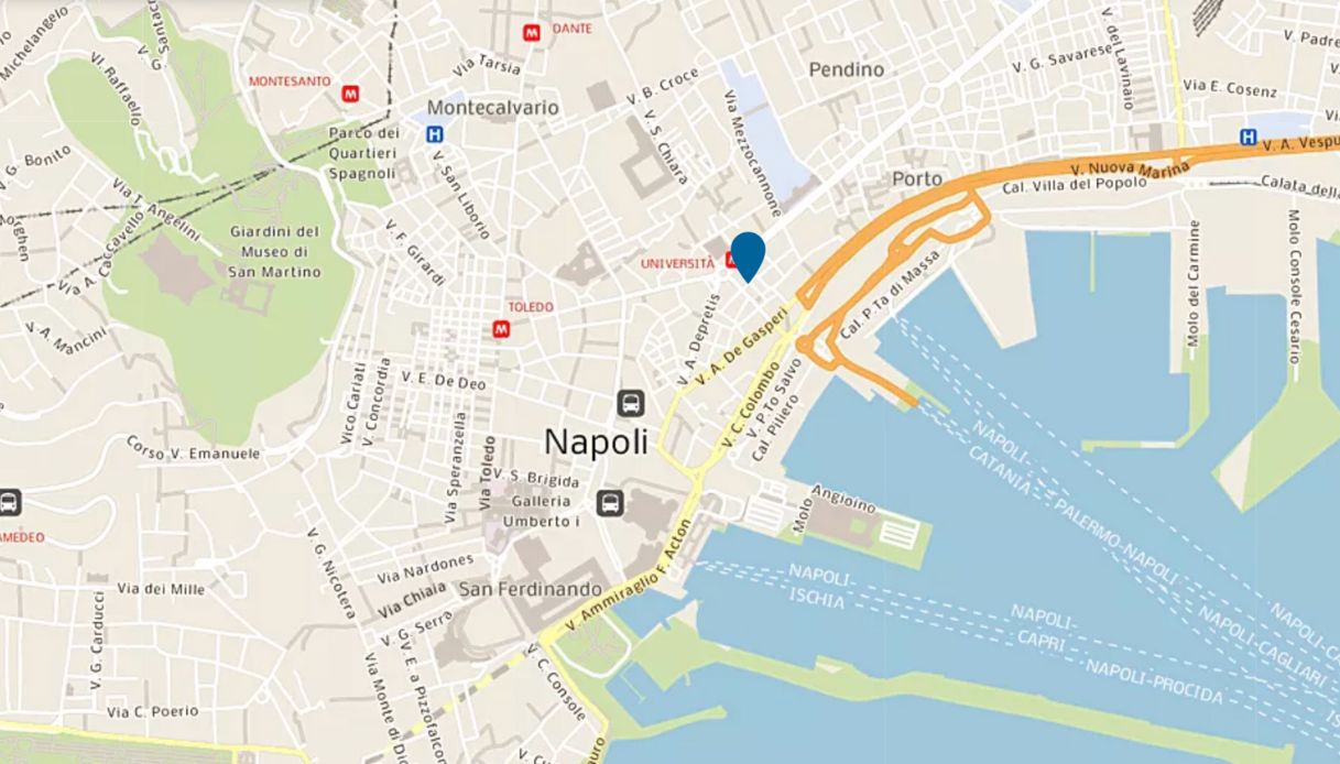 L'area portuale di Napoli