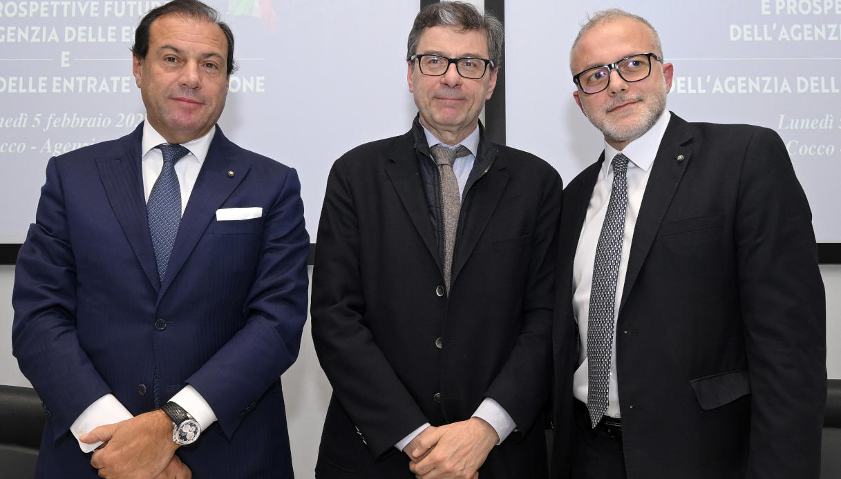 Maurizio Leo, Giancarlo Giorgetti e Ernesto Maria Ruffini