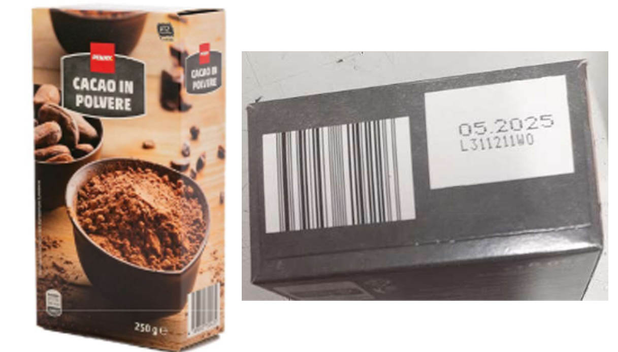cacao in polvere penny ritirato supermercato ocratossina