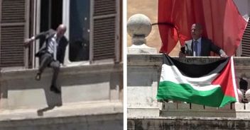 bandiere-palestina-camera-stefano-apuzzo-deputato-balcone
