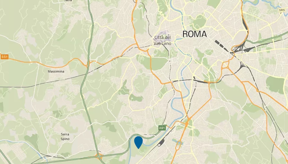 incidente moto Roma mappa
