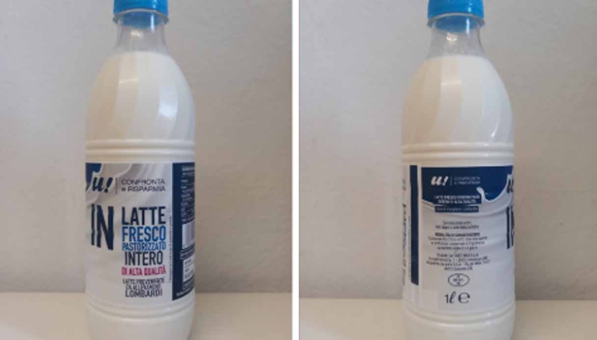 latte unes ritirato supermercati
