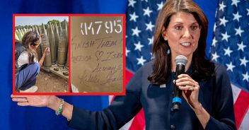 Nikki Haley Israele firma dedica missili Gaza