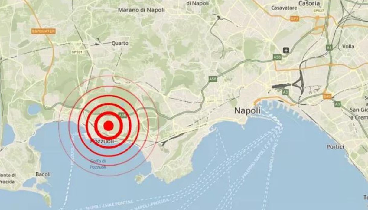 Nuova Forte Scossa Di Terremoto Ai Campi Flegrei: Magnitudo Di 4.4, è ...