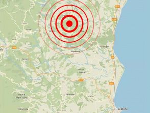 Scossa di terremoto a Umbriatico vicino Crotone di magnitudo 3.1: avvertita distintamente dalla popolazione