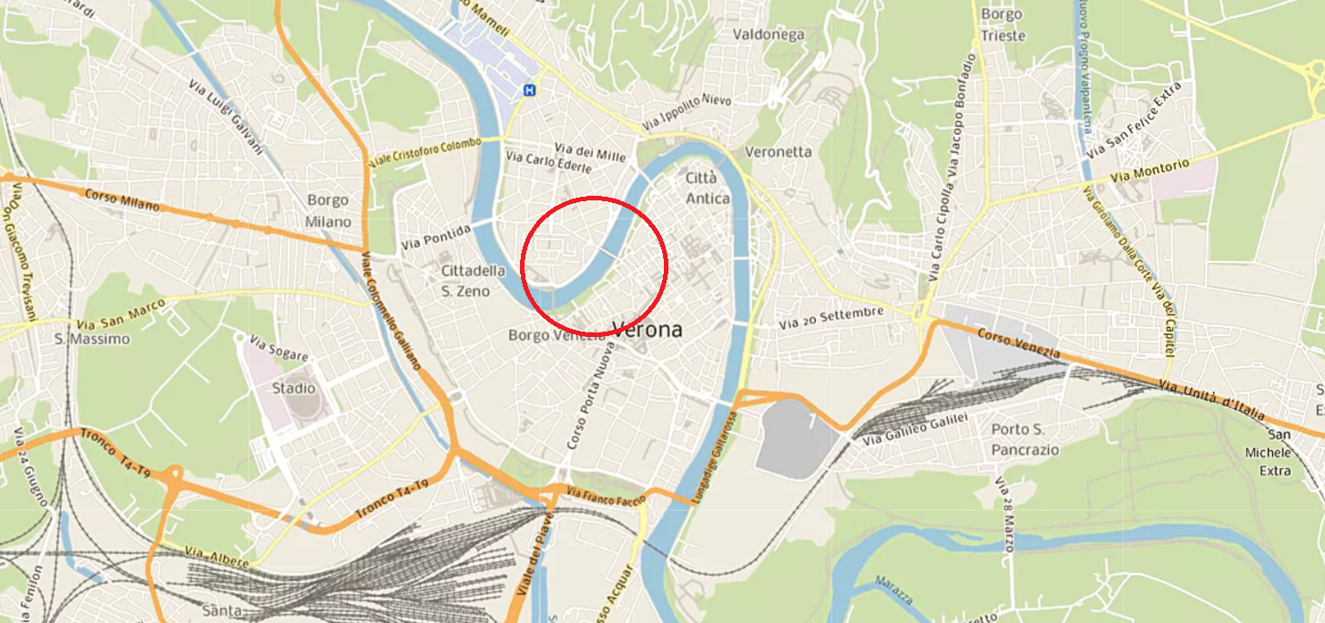 cartina Verona