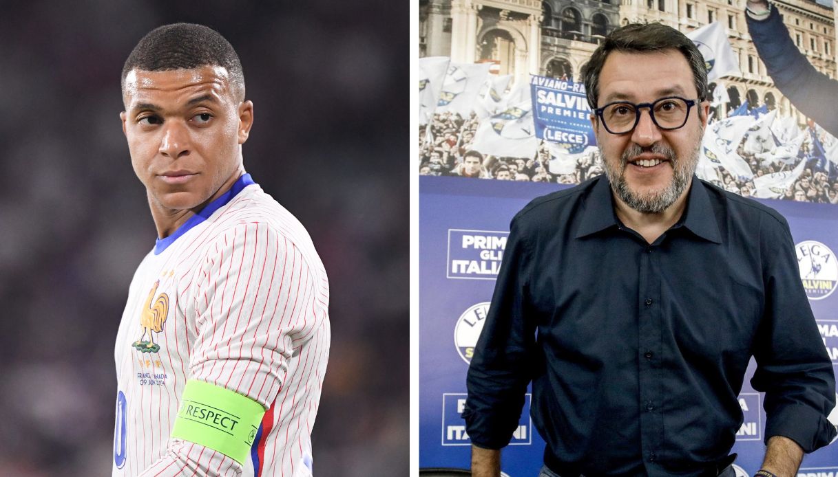 Salvini attacks Mbappe after his speech against Marine Le Pen, the French football player