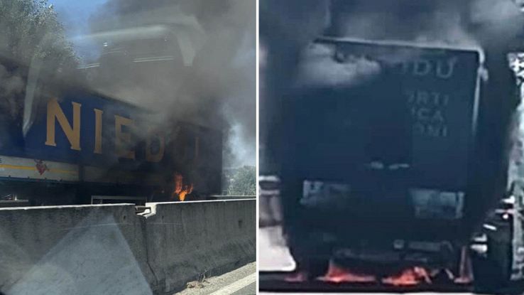 Camion in fiamme sulla FiPiLi verso Firenze, traffico bloccato per l ...