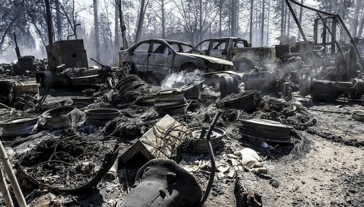 incendio in California settentrionale