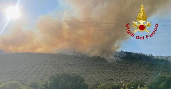 incendio Spoleto montagna Poreta fumo