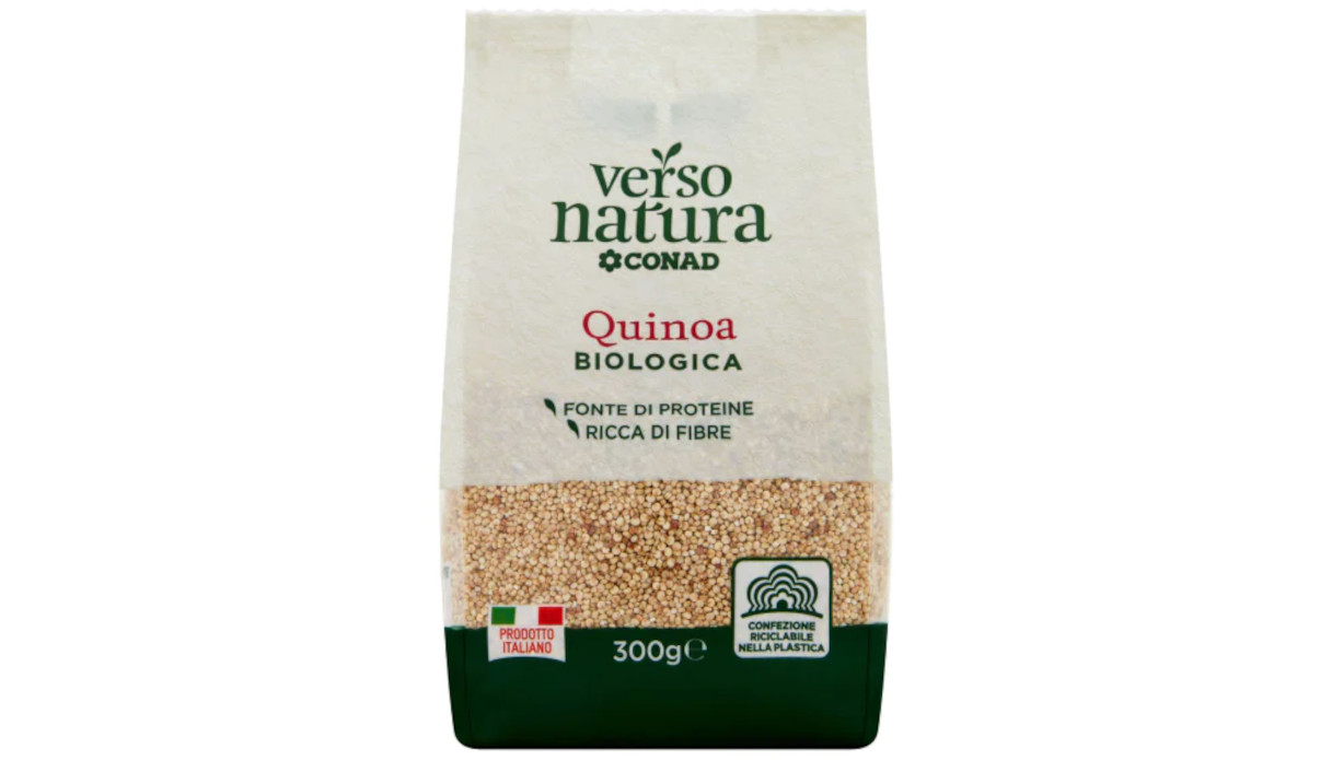 La confezione di quinoa biologica ritirata dai supermercati Conad