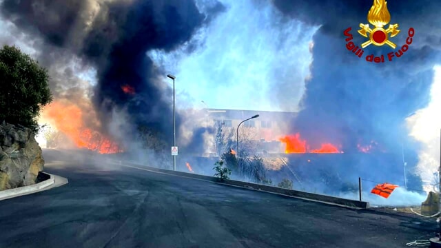 Incendio aeroporto 