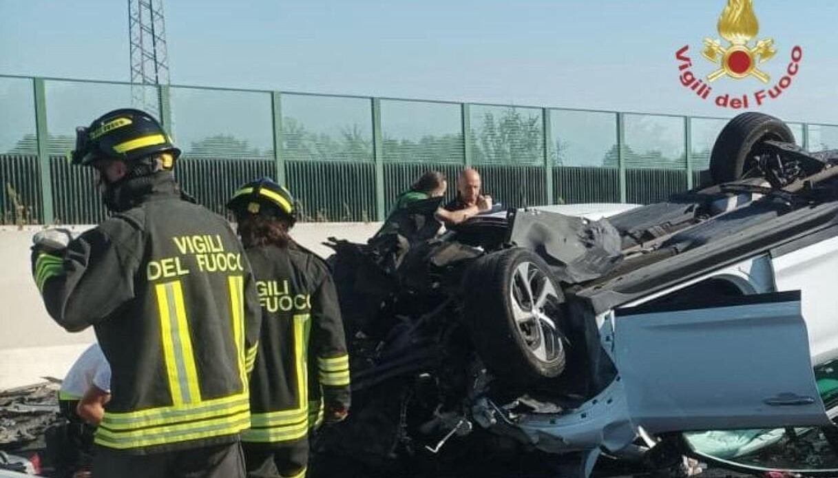 Incidente sull’autostrada A4 vigili del fuoco