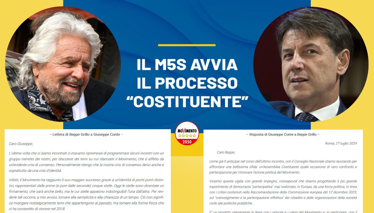 Giuseppe Conte e Beppe Grillo