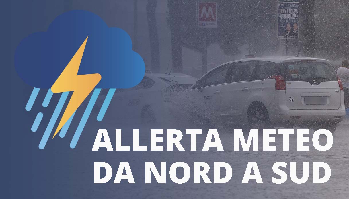 Pioggia e allagamenti da Bergamo a Roma, Italia ostaggio del maltempo: allerta meteo in 17 regioni