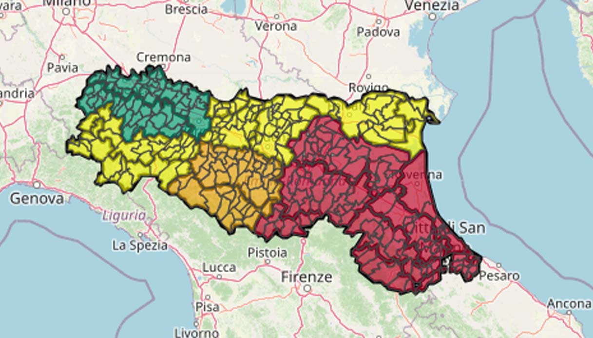 emilia-romagna allerta rossa