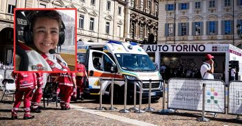 incidente salone auto torino pilota