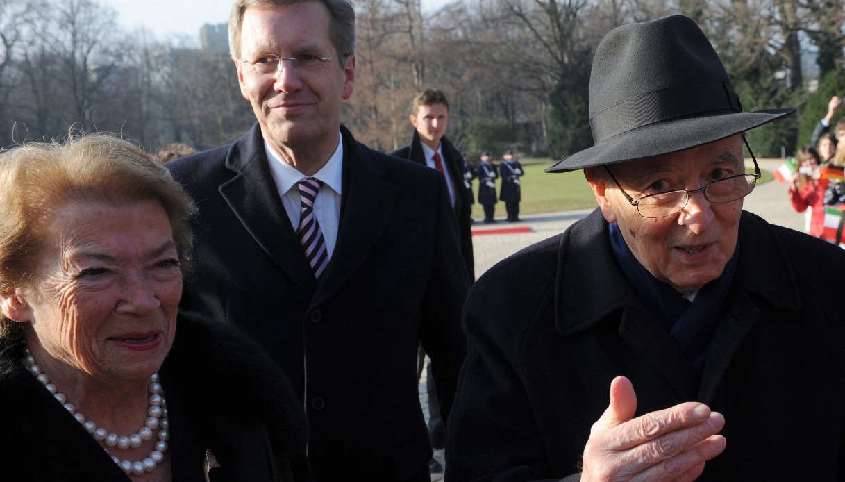 Giorgio Napolitano e Clio Maria Bittoni