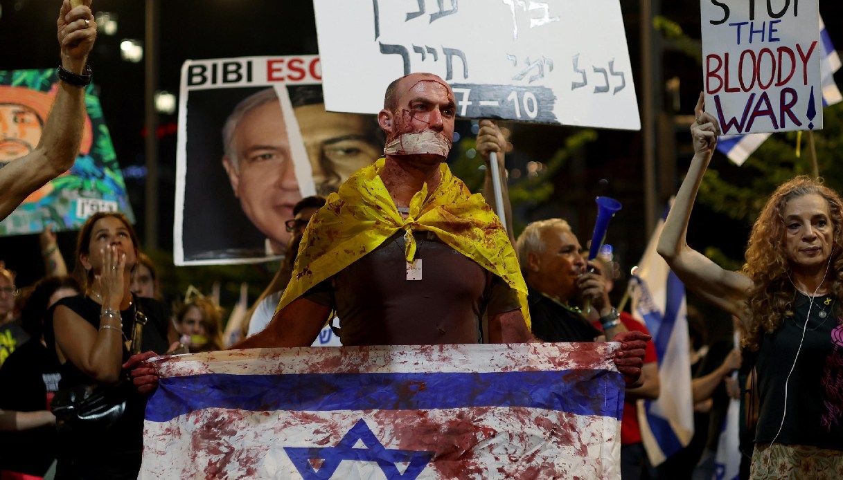 Manifestazione a Tel Aviv