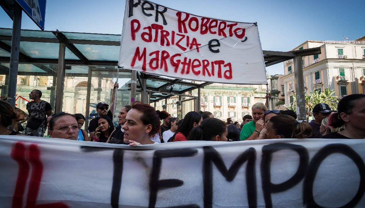 Protesta a Scampia