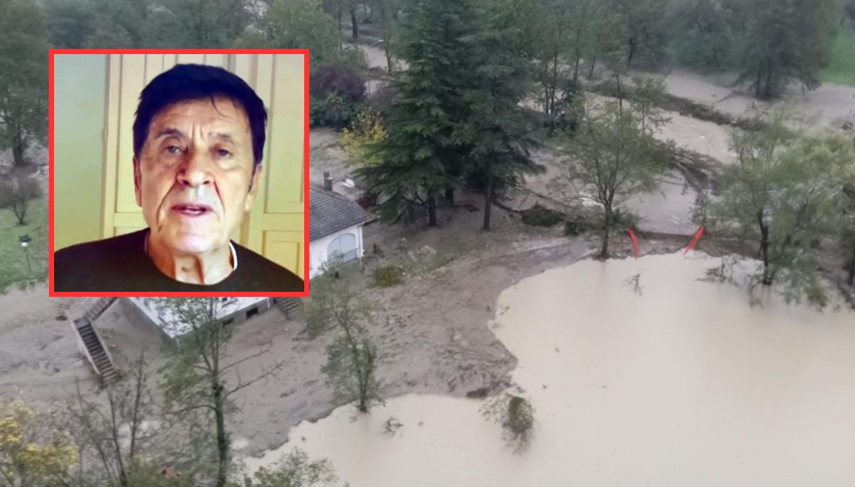 Gianni Morandi e il video sull'alluvione al Farneto vicino Bologna: i danni del maltempo in Emilia-Romagna