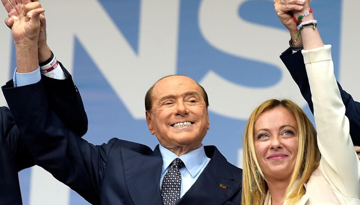 Giorgia Meloni e Silvio Berlusconi