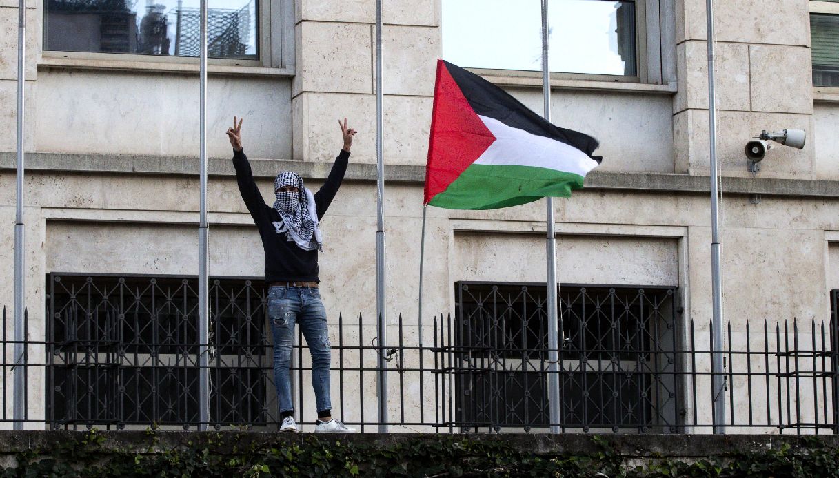 Corteo pro Palestina a Roma