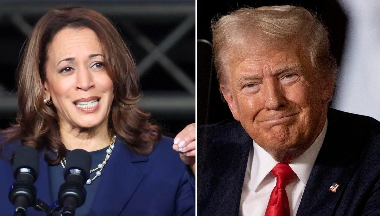 Kamala Harris Donald Trump voto combo